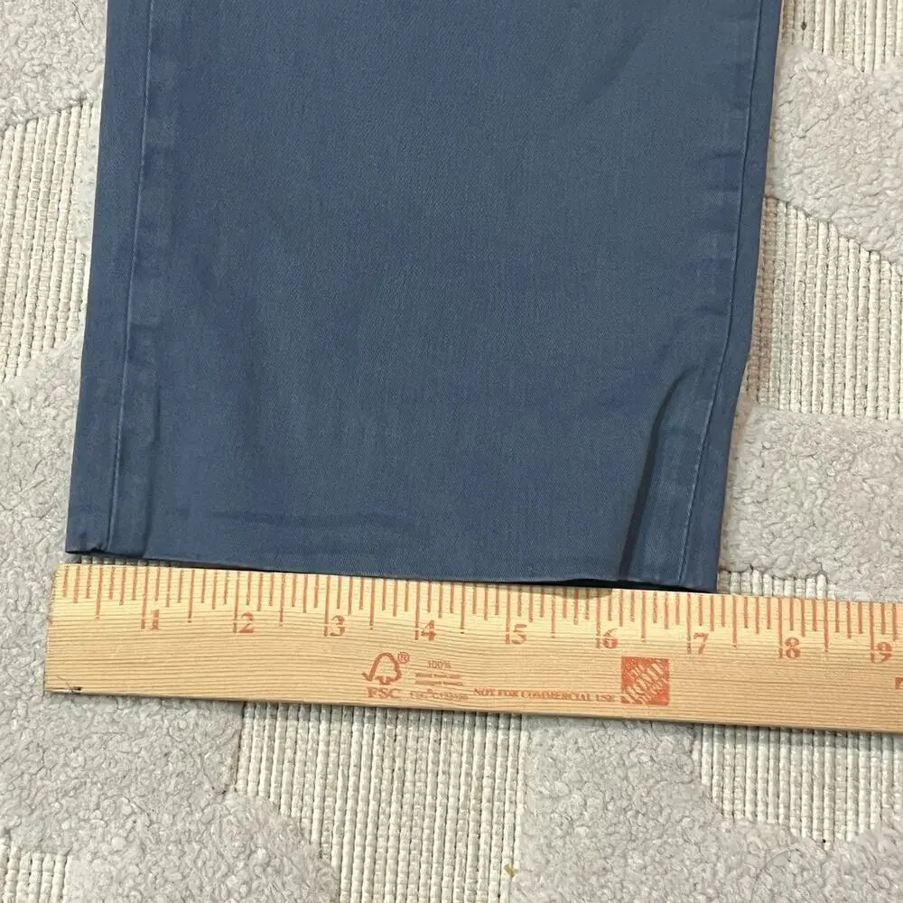 Zanella Parker Dress Pants Men 34x29 Chino Trouser Italy Cotton Elastane